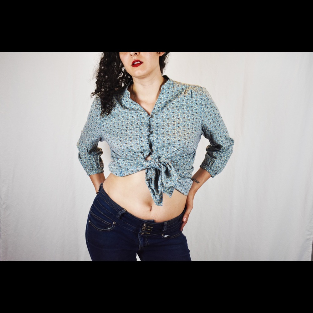 Floral button up